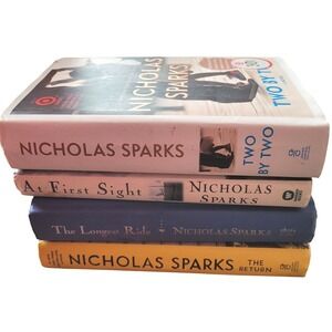 Nicholas Sparks Book Lot 4 Novels Two by Two The Longest Ride The Return Romance